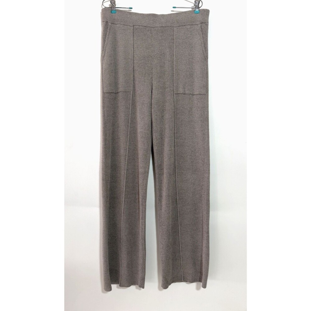 Barefoot Dreams Cozychic Lite Ribbed Pintuck Pant Beach Rock Womens Large